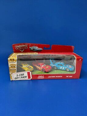 Disney Cars 3 Pack WOC THE KING FINISH LINE MCQUEEN & CHARLIE CHECKER